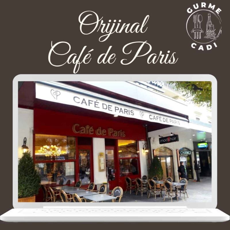 orijinal Café de Paris cenevre isviçre